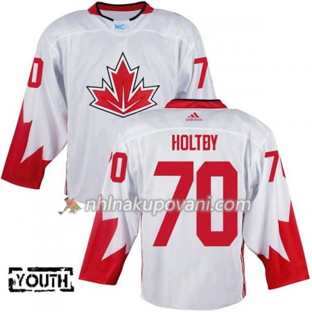 Kanada Dresy Braden Holtby 70 Světový pohár v ledním hokeji 2016 Bílá - Dětské Kanada Dresy Braden Holtby 70 Světový pohár v ledním hokeji 2016 Bílá - Dětské